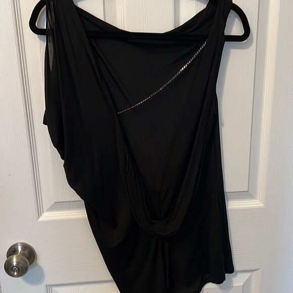 BCBG NWT black medium backless Jela top paid 110- - Picture 2 of 6